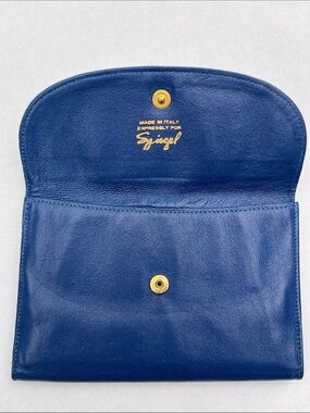 Vintage 80’s or 90’s Spiegel Italy Blue Wallet